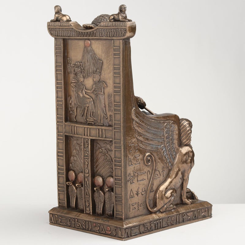Unicorn Studios WU75637V4 Egyptian Queen Sitting in the Throne Statue - Image 5